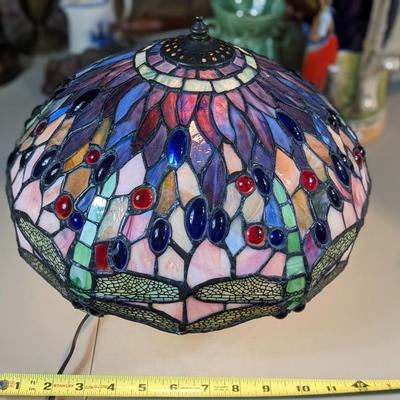 SMALL TIFFANY STYLE DRAGONFLY LAMP