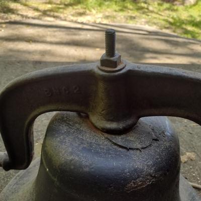 Vintage Cast Iron School/Church Bell USA No. 2 with Harness (MB)