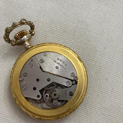 Vintage 15 jewel Swiss made pendant watch