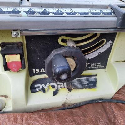 Ryobi table saw, works and has a new blade