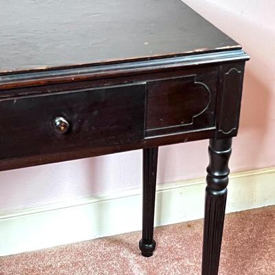 Solid Wood Antique Desk or Side Table with Drawer