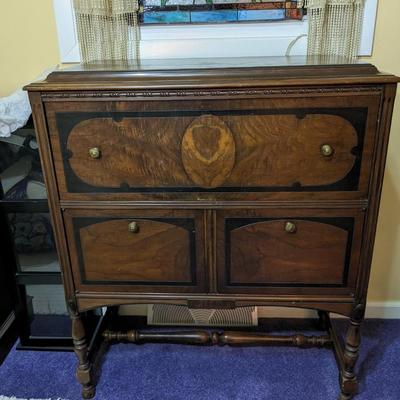 Antique Pooley Radio Cabinet