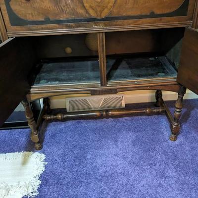 Antique Pooley Radio Cabinet