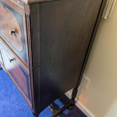 Antique Pooley Radio Cabinet