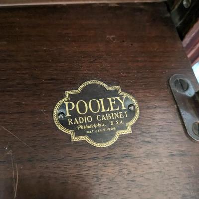 Antique Pooley Radio Cabinet