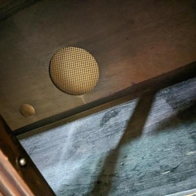 Antique Pooley Radio Cabinet