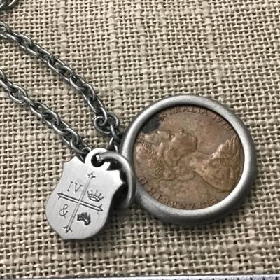For KING COUNTRY Coin Crest Necklace, 22 Inch Chain