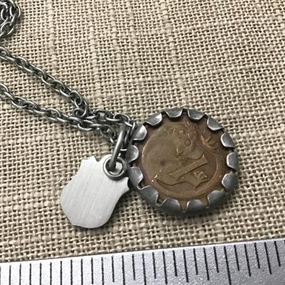 For KING COUNTRY Coin Crest Necklace, 22 Inch Chain