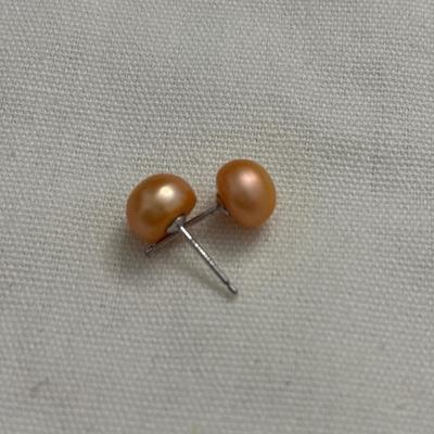925 Sterling silver real pearl earrings