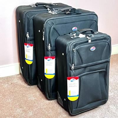 Set of 3 Brand New American Tourister Rolling Suitcases