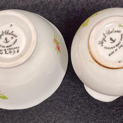 Tiny Cream and Sugar Royal Chelsea Made in England Fine China