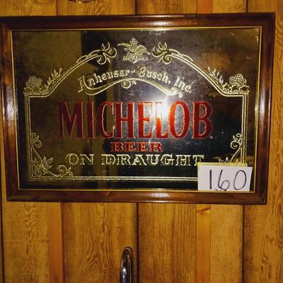 MIRRORED MICHELOB BEER SIGN