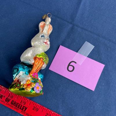 Christopher Radko Easter bunny ornament