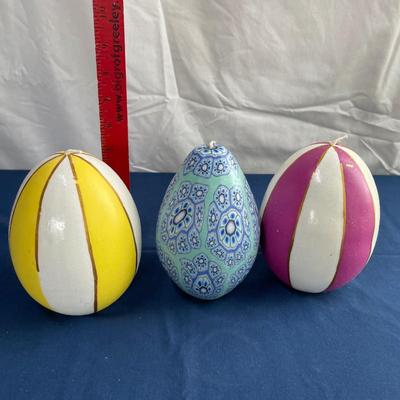 Easter egg candles