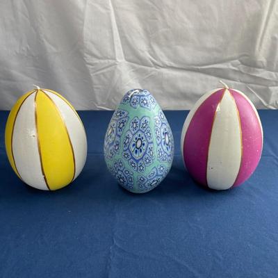 Easter egg candles