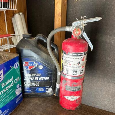 AUTOMOTIVE FLUIDS, OILER CAN, FIRE EXTINGUISHER AND MORE