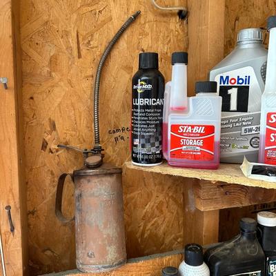 AUTOMOTIVE FLUIDS, OILER CAN, FIRE EXTINGUISHER AND MORE