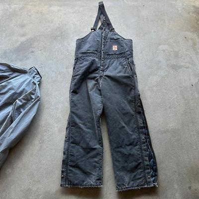 WALLS OVERALLS AND FIRSTLINE RAIN JACKET