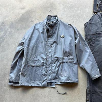 WALLS OVERALLS AND FIRSTLINE RAIN JACKET
