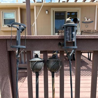 TIKI TORCH HOLDERS