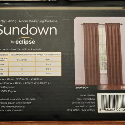 New Eclipse Sundown "Spice" Curtains