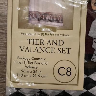 New Tier & Valance Kitchen Window Set