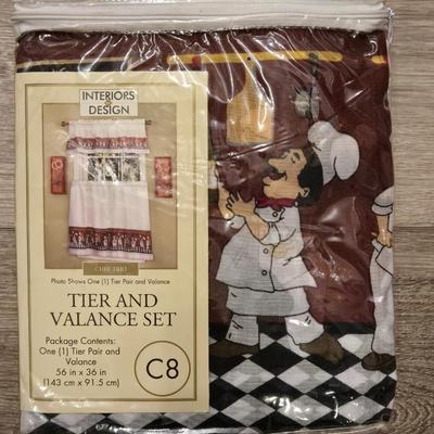 New Tier & Valance Kitchen Window Set