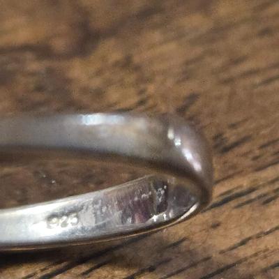 Sterling Silver Peridot, Ruby, Citrine, Amethyst & Aquamarine Ring