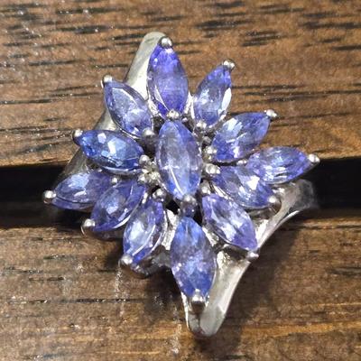 Sterling Silver and Tanzanite Ring