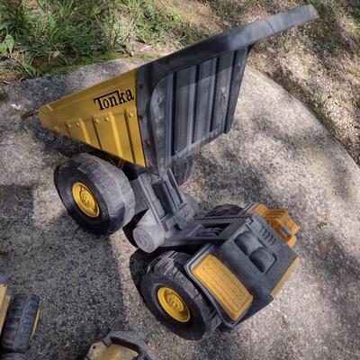 Tonka Dump Truck, Grader, and Bulldozer (MB)