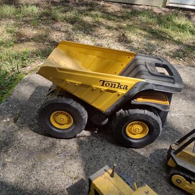 Tonka Dump Truck, Grader, and Bulldozer (MB)