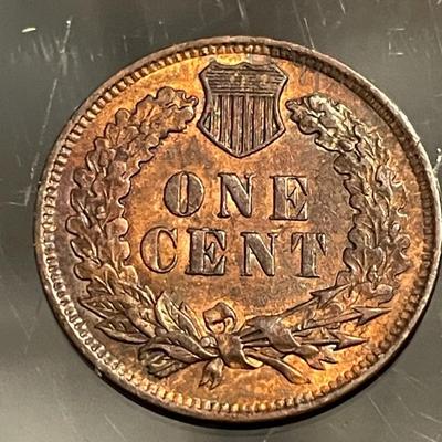 1901 AU58 CONDITION INDIAN HEAD CENT AS PICTURED.