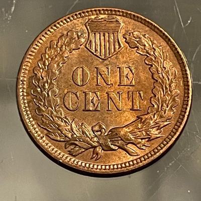 1906 UNCIRCULATED/RB CONDITION INDIAN HEAD CENT AS PICTURED.