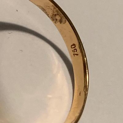 18k Yellow Gold Cameo Estate Ring Size 8 5 grams