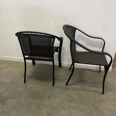 Woven Wicker Aluminum Framed Chairs (G-MG)