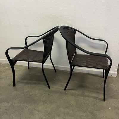 Woven Wicker Aluminum Framed Chairs (G-MG)