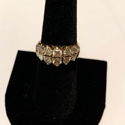 14k Gold with Diamonds Estate Ring Size 6