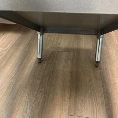 Hally Stainless Steel Kitchen Table (L-MG)