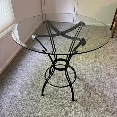 Trica Glass Top Table & Chairs (BLR-MG)