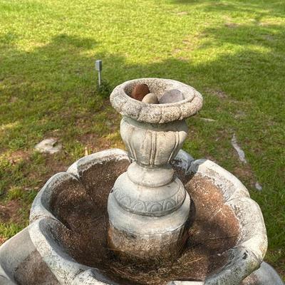 Tiered Cement Fountain