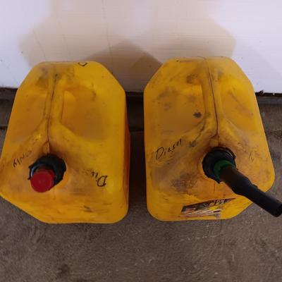 Two five-gallon Deisel Fuel cans