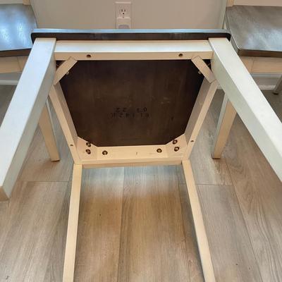 Wood Dining Table w/ Leaf & Four Chairs (DR-MK)