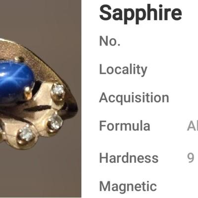 14k Gold Diamond and Sapphire