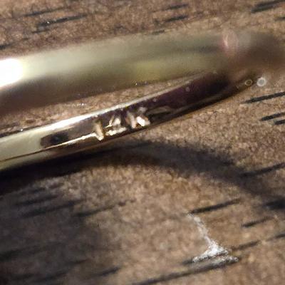 14k Gold Diamond and Sapphire