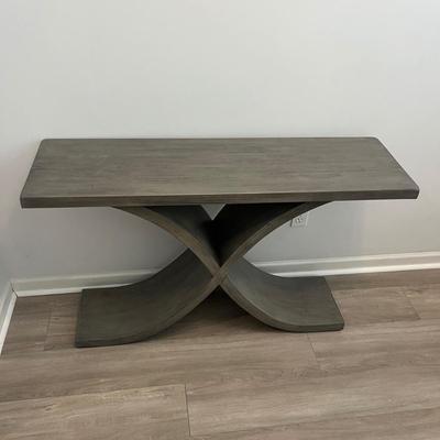 Wooden Console Table With X Shaped Base (LR-MG)