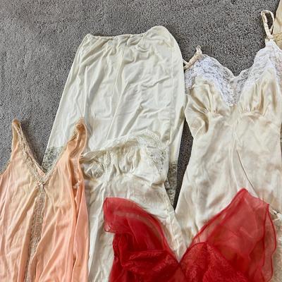 15 Piece Lot Vintage Slips Nightgowns