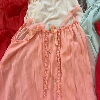 15 Piece Lot Vintage Slips Nightgowns