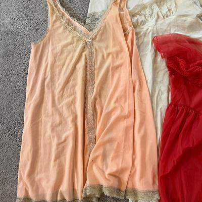 15 Piece Lot Vintage Slips Nightgowns