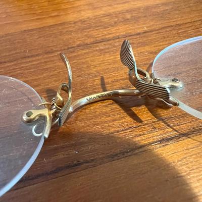 Antique Pince-Nez Spectacles Eyeglasses w Case