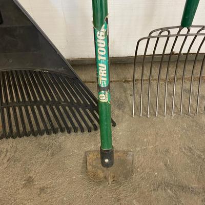 Ergonomic Handle Hoe, Super Cool Lighr Weight Pitch Fork, and Yard Rake